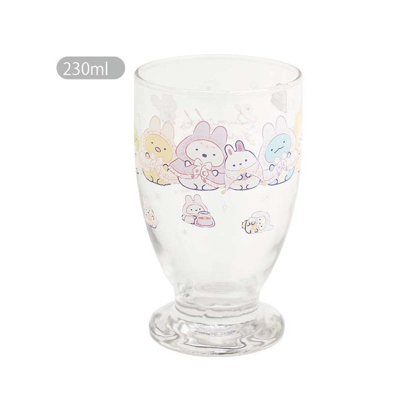Sumikko gurashi角落生物|正反角色大合照透明玻璃杯|约230ml