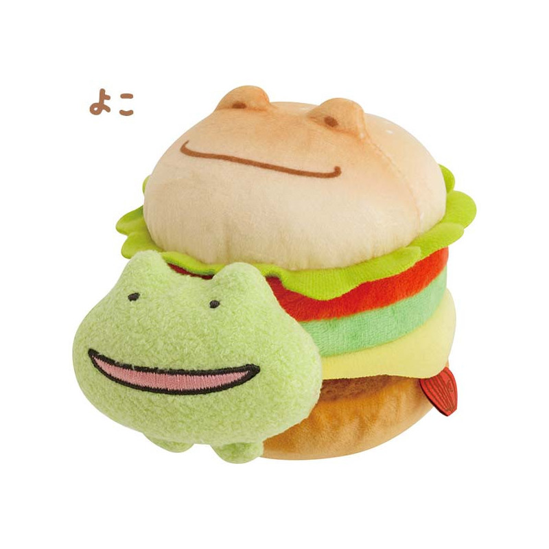 Sanx|跳跳青蛙老师汉堡玩偶/捏捏有声音|约110×90×115mm