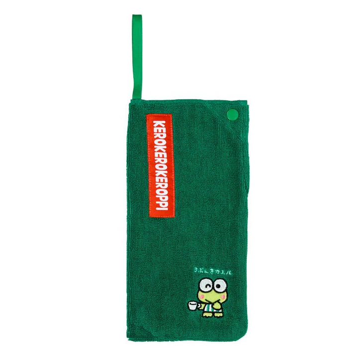 Sanrio|Everyday Kero Kero Keroppi Frog Absorbent Pouch for Umbrella & Water Bottle|2.5×1×25cm approx.
