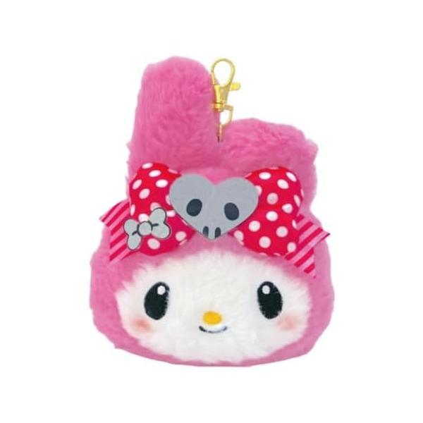 Sanrio|Pink Black Party Face Pass Case|H14.5×W18.5×D6cm approx.