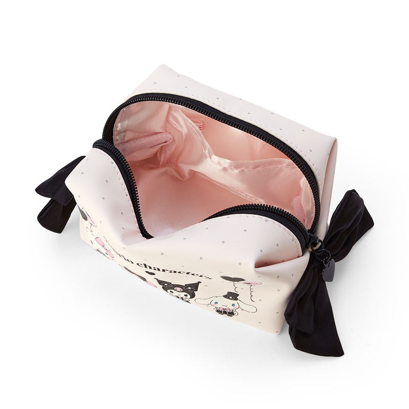Sanrio|Tokimeki Sweet Party法式浪漫甜美派对系列黑蝴蝶结大容量化妆包/收纳包|约16 x 9.5 x 11 cm