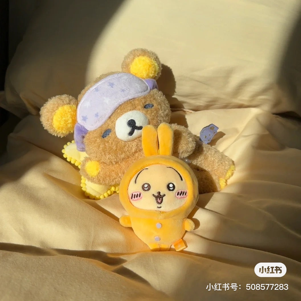 Chiikawa| Pajama party napchi mini Mascot Holder /Plush Keychain|H100 x W85 x D55mm approx.