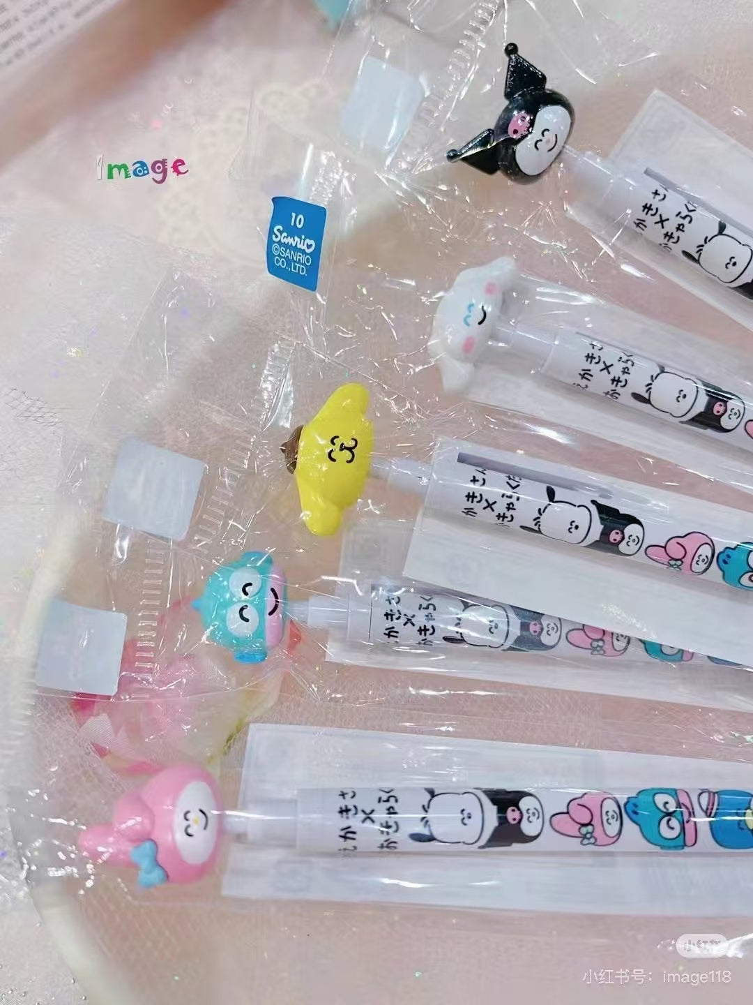 Sanrio|Oekakisan ×Sanrio large head black ballpoint pen large head|0.5mm