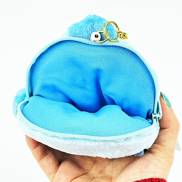 Sanrio|Sanrio|Plush Big Face Telescopic Ticket Card Holder/Keychain|11.2 x 13.3 x 4 cm approx.