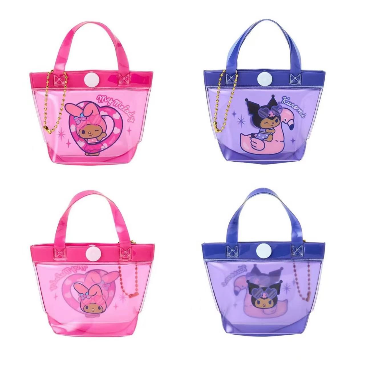 Sanrio|Tan Swimsuit Party Pool Bag Keychain| 10×3×11.5cm approx.