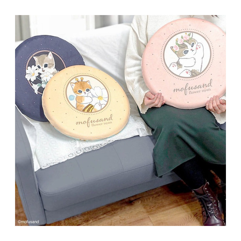 Mofusand|Memory Foam Chewy Seat Cushion|Φ400×45mm approx.