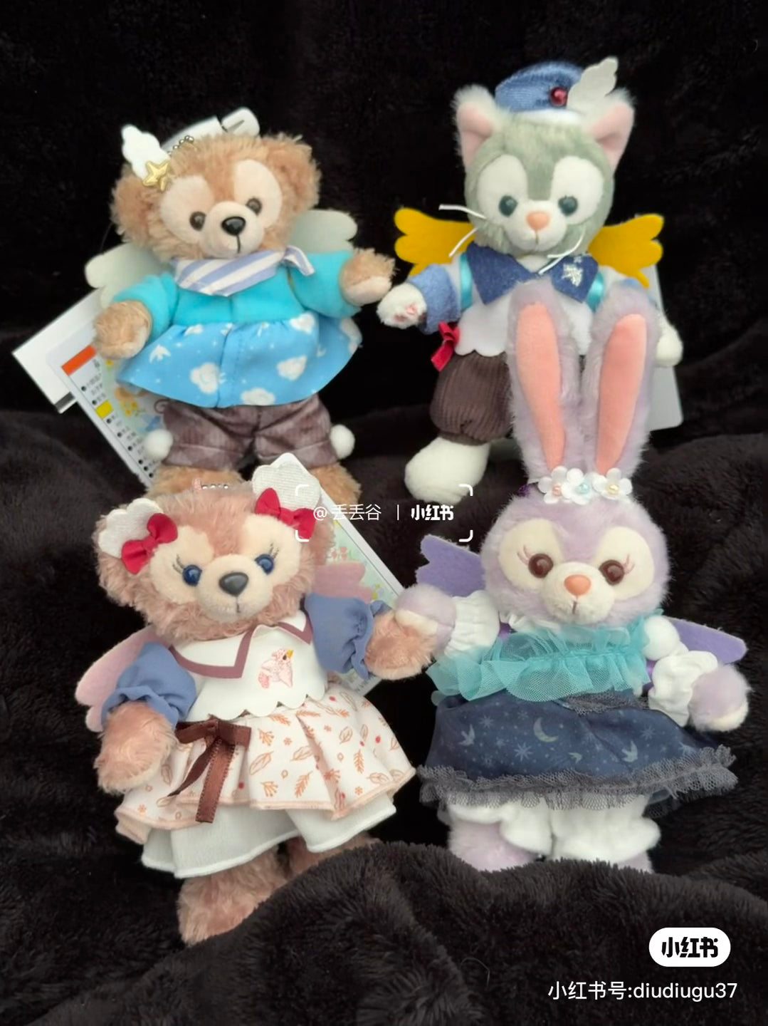 【limit 1】Disney|Duffy & Friends"Wishing Wings" Collection Standing Mascot Holder /Plush Keychain