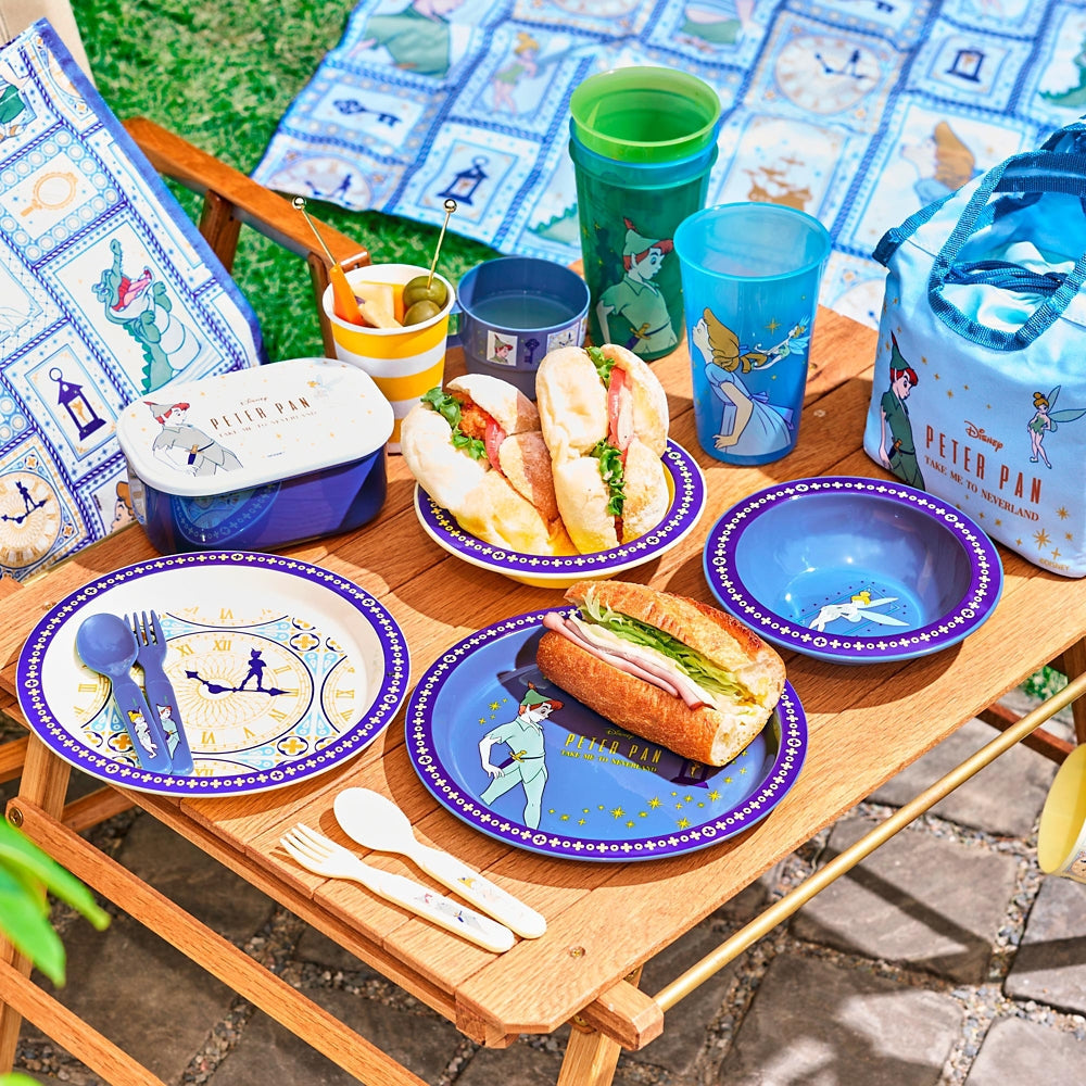 Disney|彼得潘超丰富叉勺杯盘碗餐具套组+同款单肩收纳包/野餐组