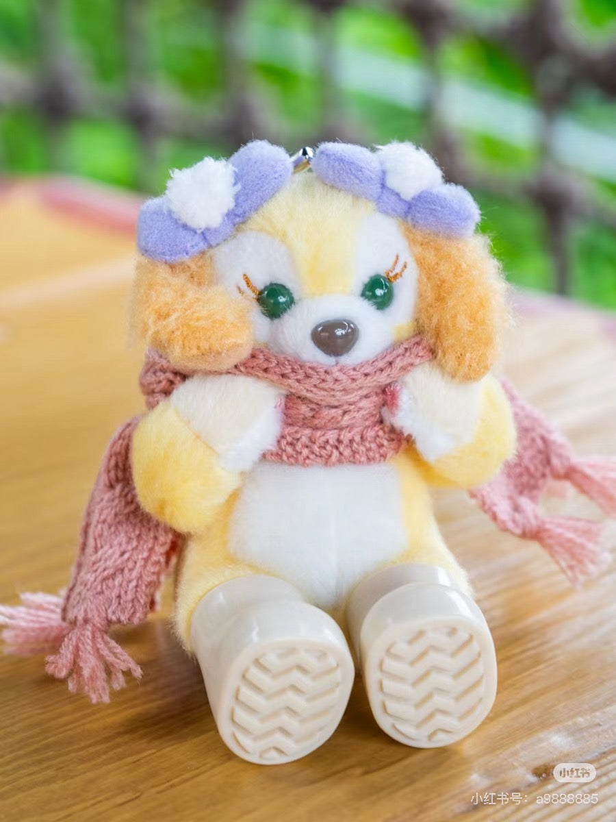 Disney迪士尼 |东迪2024冬日限定七宝坐姿围巾毛绒玩偶挂件/包挂