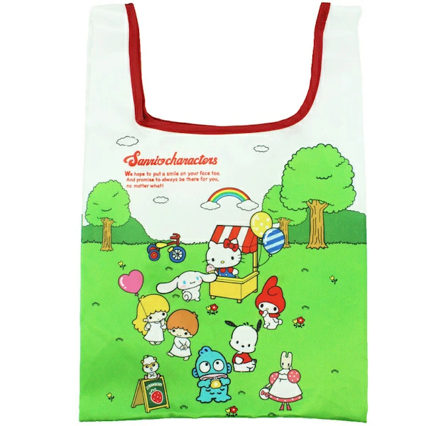 Sanrio|Mni Eco Bag with storage pouch|H420 x W270mm approx.