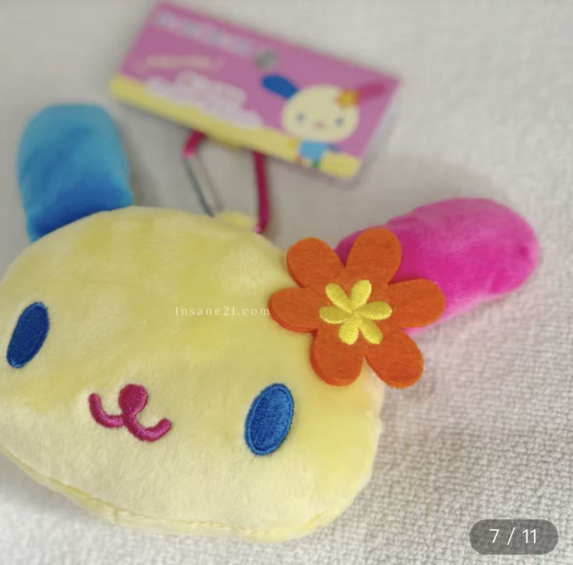 Sanrio|Zipper Mascot with Carabiner/Plush Keychain|10.3cm×11.6cm×5cm approx.