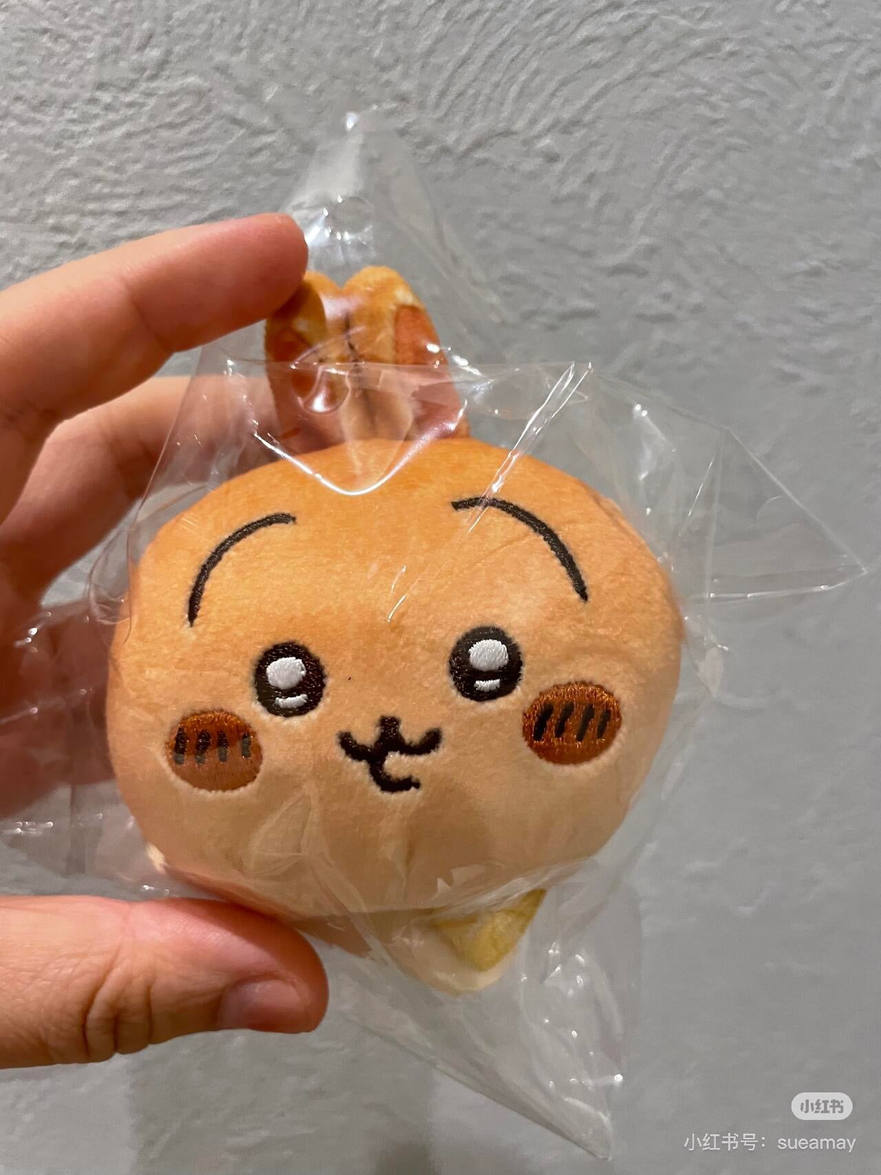 Chiikawa 吉伊卡哇|Plush Toy / Chiikawa Bakery Bread-like Chewy Mascot面包店系列超好捏脸型可爱角色玩偶/摆件|约 80×85×55mm