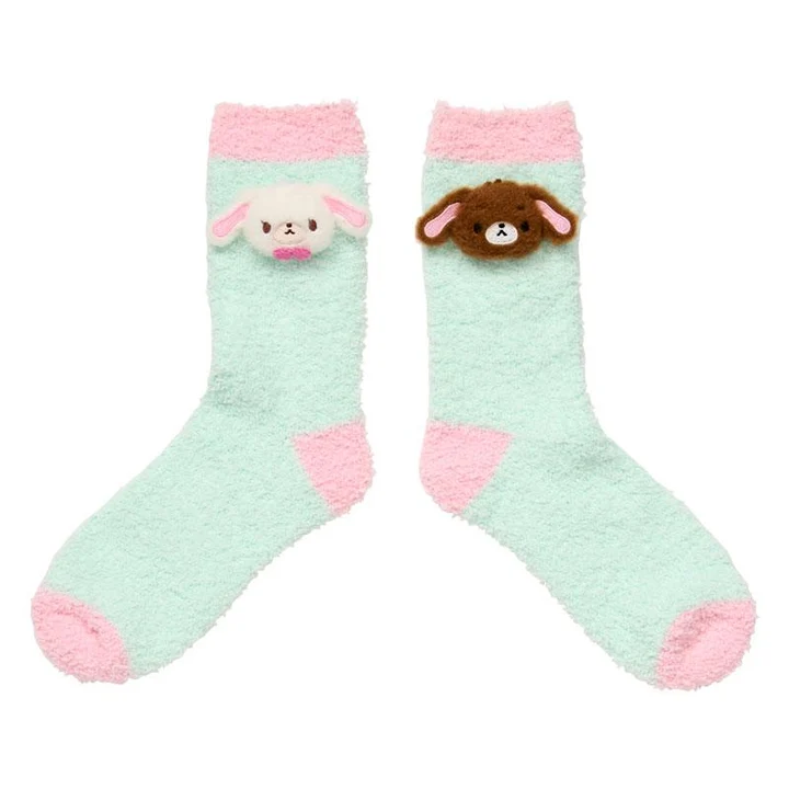 Sanrio|Characters Plush Fluffy Crew Socks|23-25cm approx.