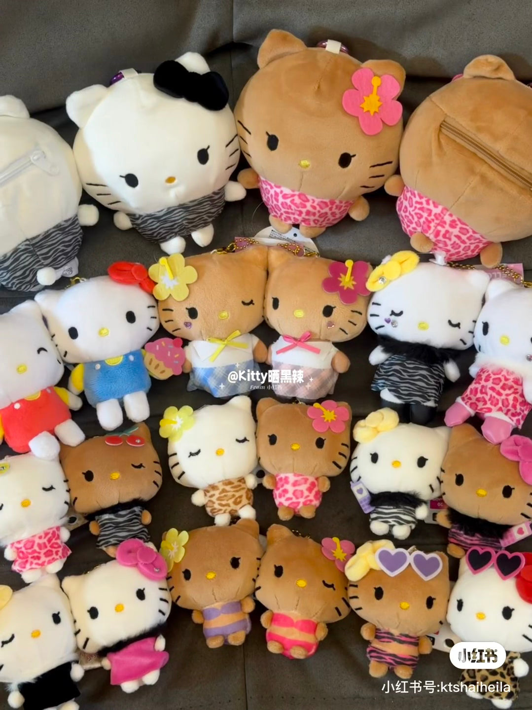 Hello Kitty|Character Plush Pouch|H140 x W120 x D90mm approx.