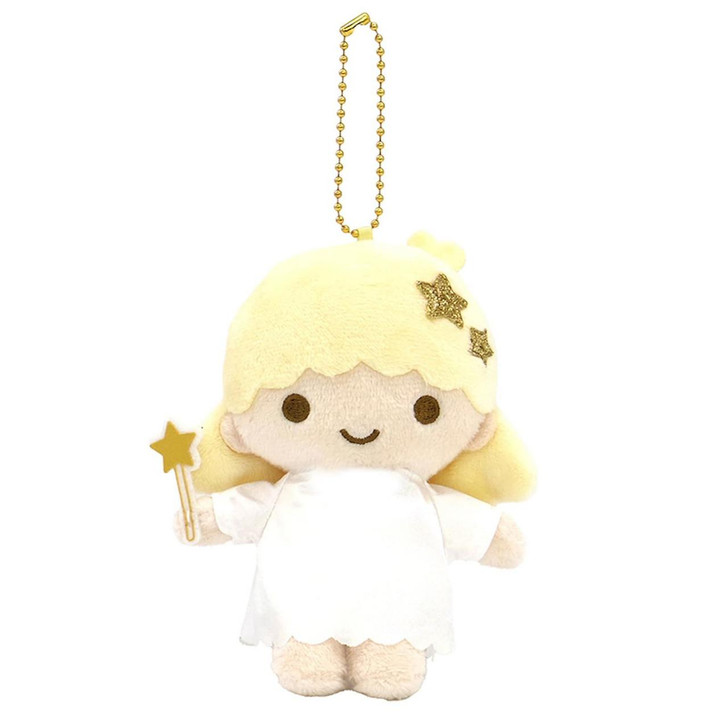 Sanrio|Little Twin Stars Collection 70s Angel Retro Mascot Holder /Plush Keychain|9×5×12cm approx.