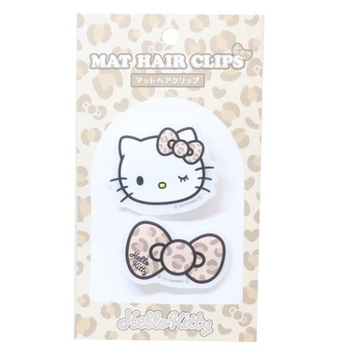 Hello kitty|Lolita Gogo Gal Collection Leopard Acrylic Hair Clip|45×50×13mm approx.