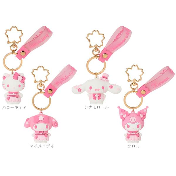 Sanrio|Sakura 2025 3D Keychain|4×3.2×5.2cm approx.