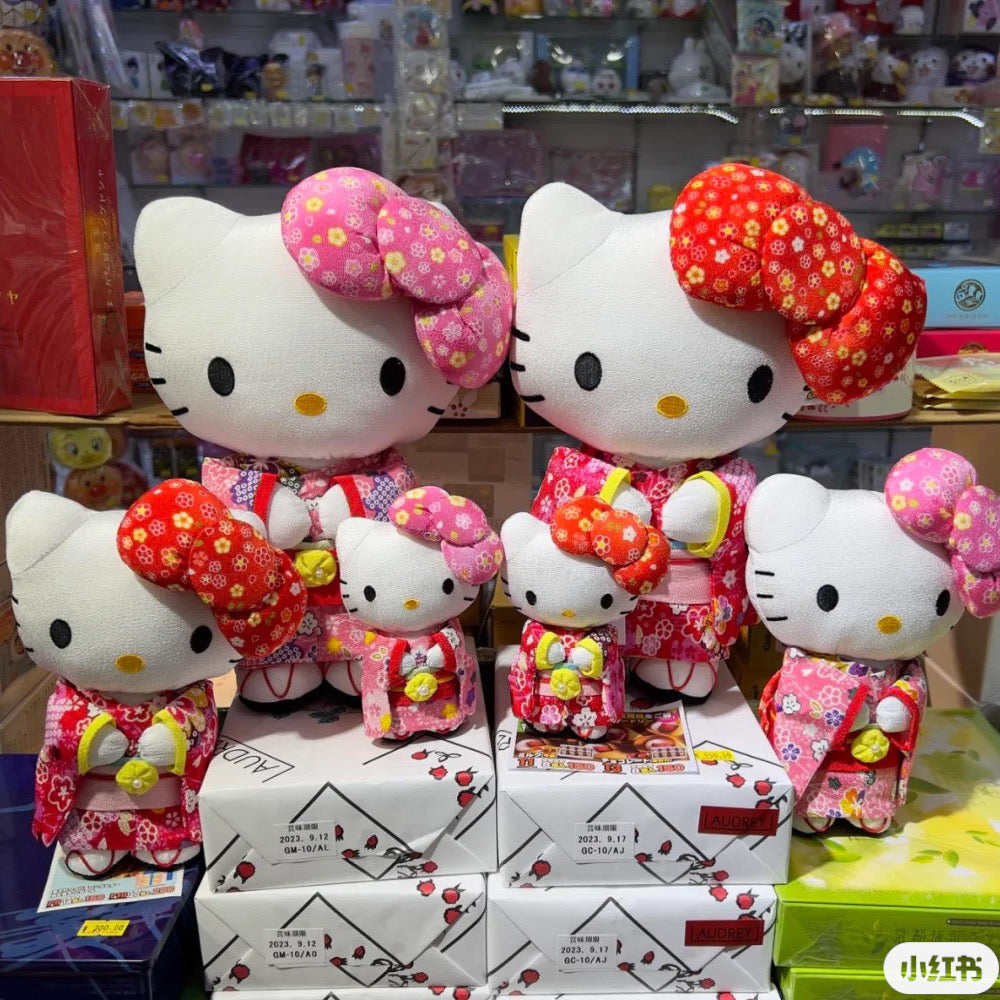 Sanrio三丽鸥|和服Hello kitty玩偶/公仔|高约20cm