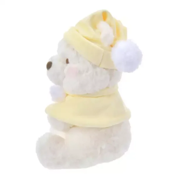 Disney迪士尼|Plush Toy (S)/ White Pooh Fruit Latte Color Cape 东迪冬日限定水果拿铁色睡衣睡帽斗篷系列可爱角色坐姿毛绒玩偶/公仔/S号|约28×17×19cm