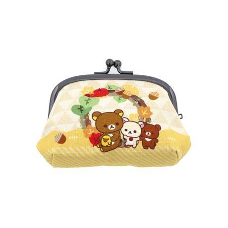 Rilakkuma轻松熊|茶房限定大款口金包|约W120×H90(mm)