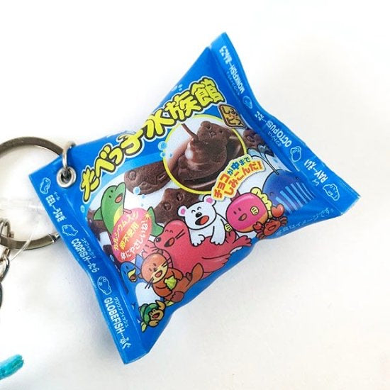 たべっ子水族館|动物饼干系列限定挂件/动物饼干模型可以捏捏|约6cm×7.5cm×9.5cm