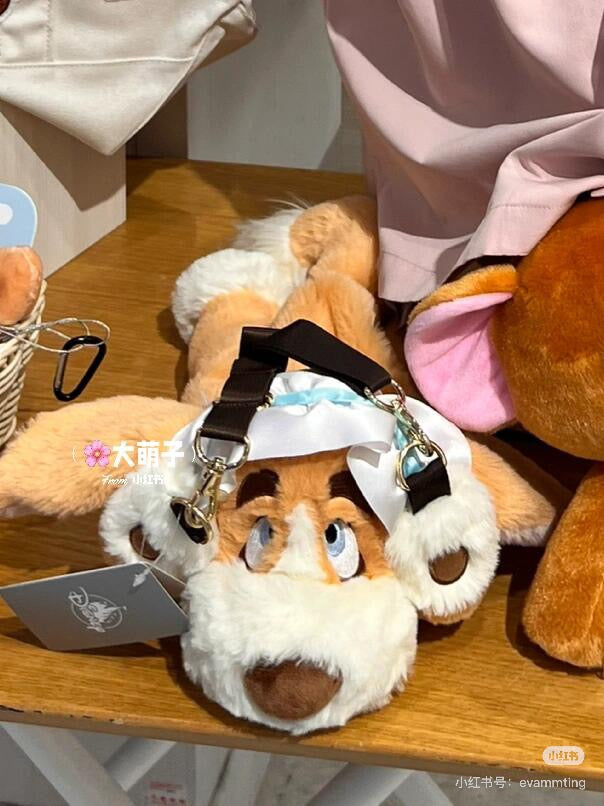 Disney迪士尼|2024 Nana Multi Pochette FEEL LIKE PETER PAN东迪彼得潘保姆狗娜娜软萌毛茸茸玩偶斜挎包/收纳包|约H36×W26×D15cm