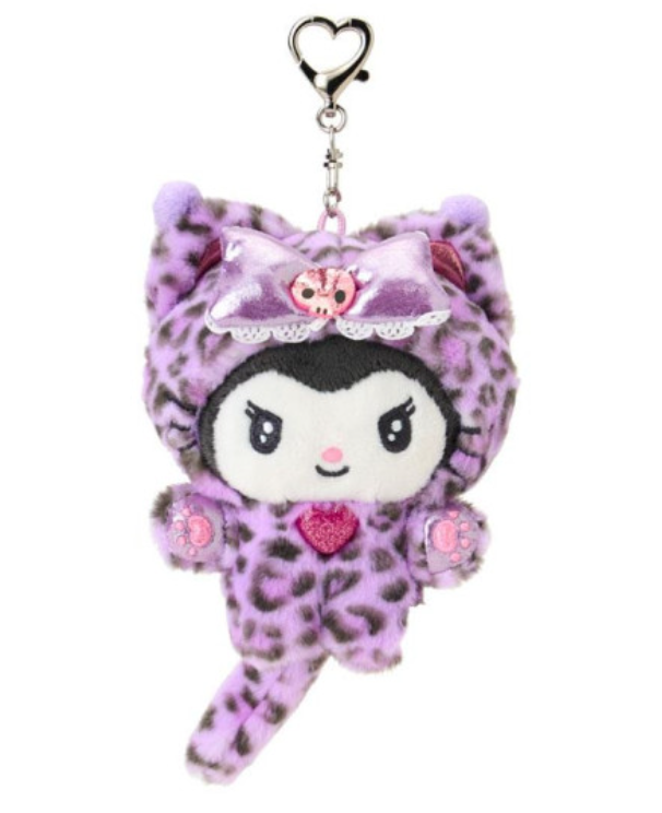 Sanrio|Leopard Gal Cat Mascot Holder /Plush Keychain|11×6×14cm approx.