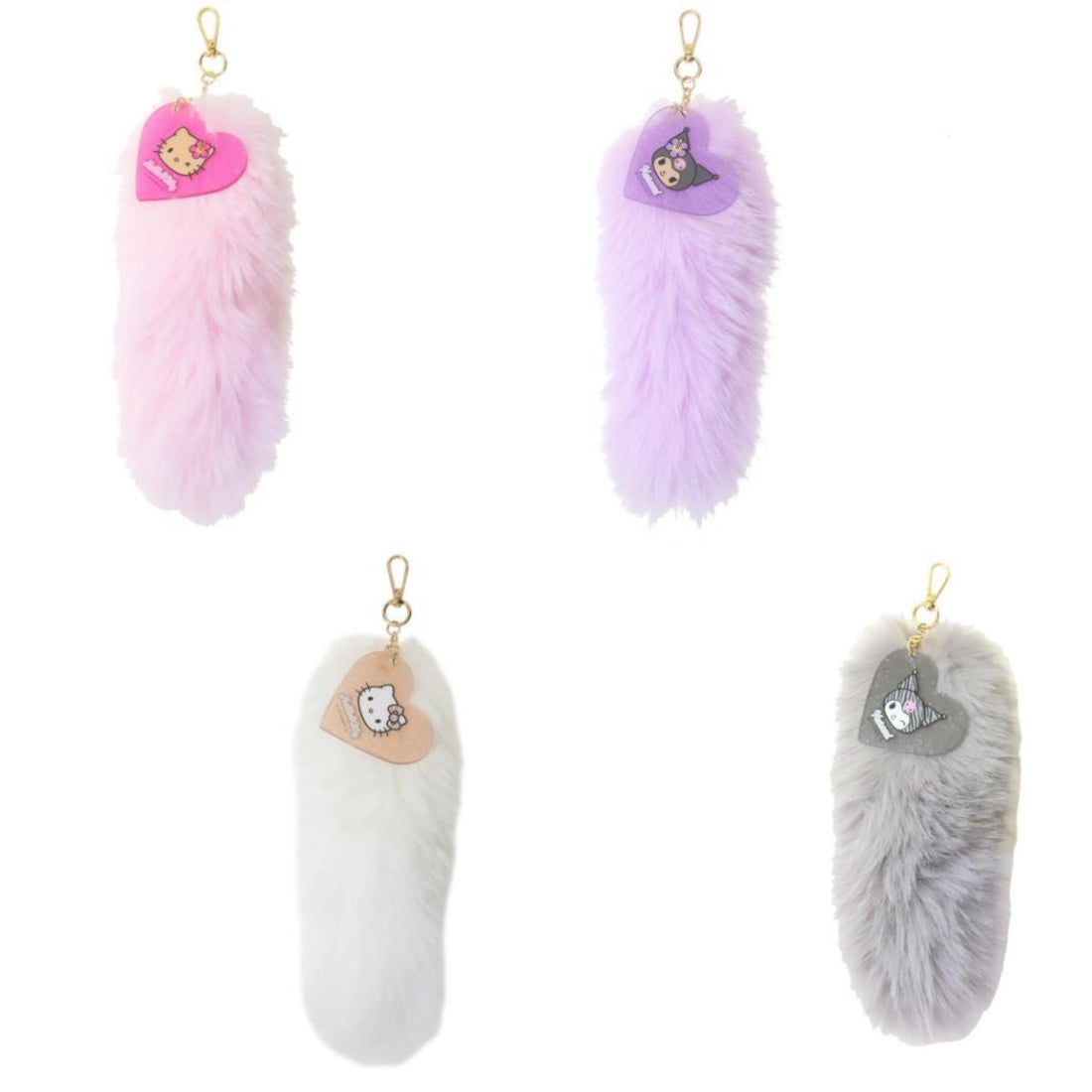 Sanrio|Gogo Gal Collection Dangling Tail Mascot Holder /Plush Keychain|80×300×80mm approx.
