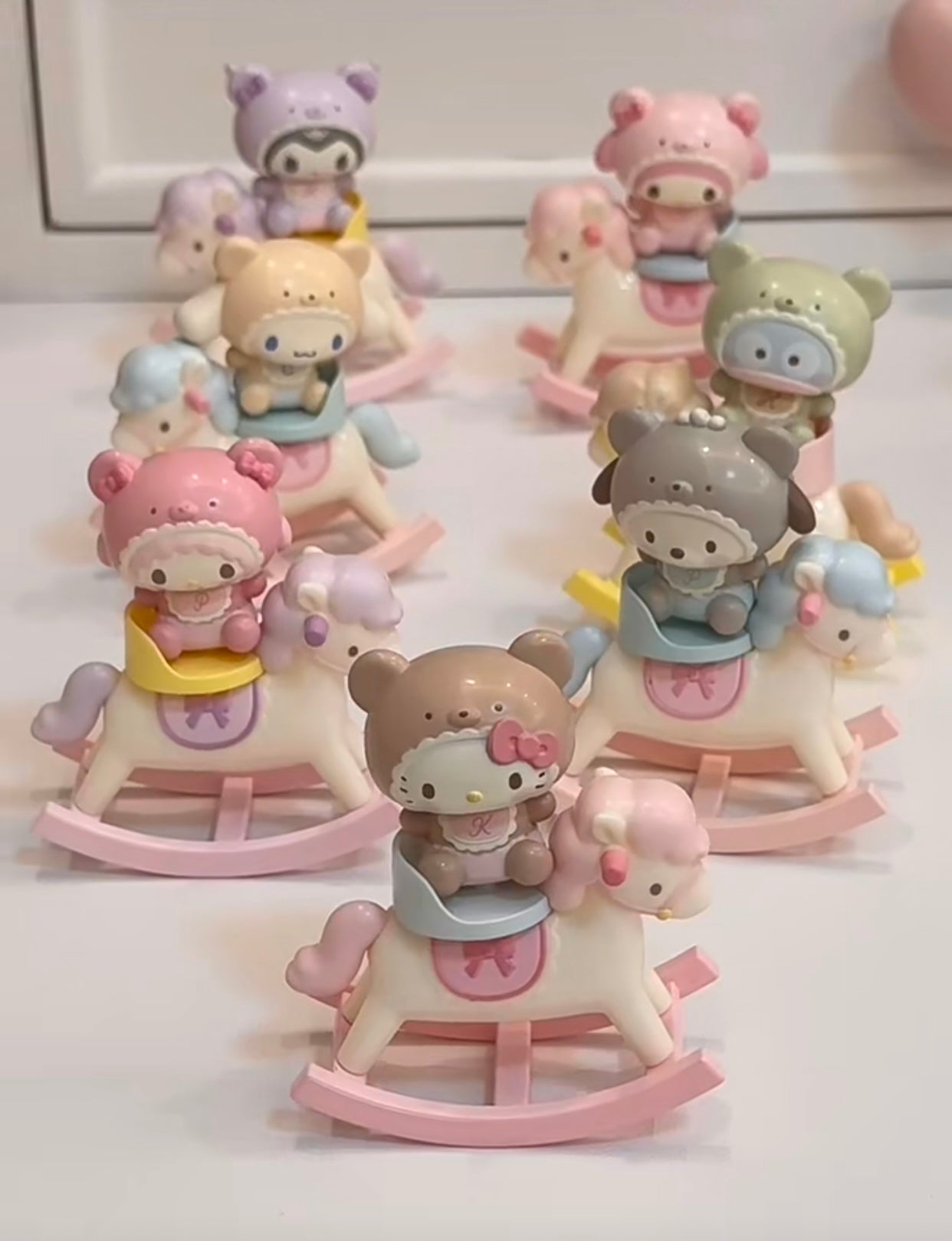 Sanrio|baby拿铁小熊三代摇摇木马盲盒/全8种|1枚入
