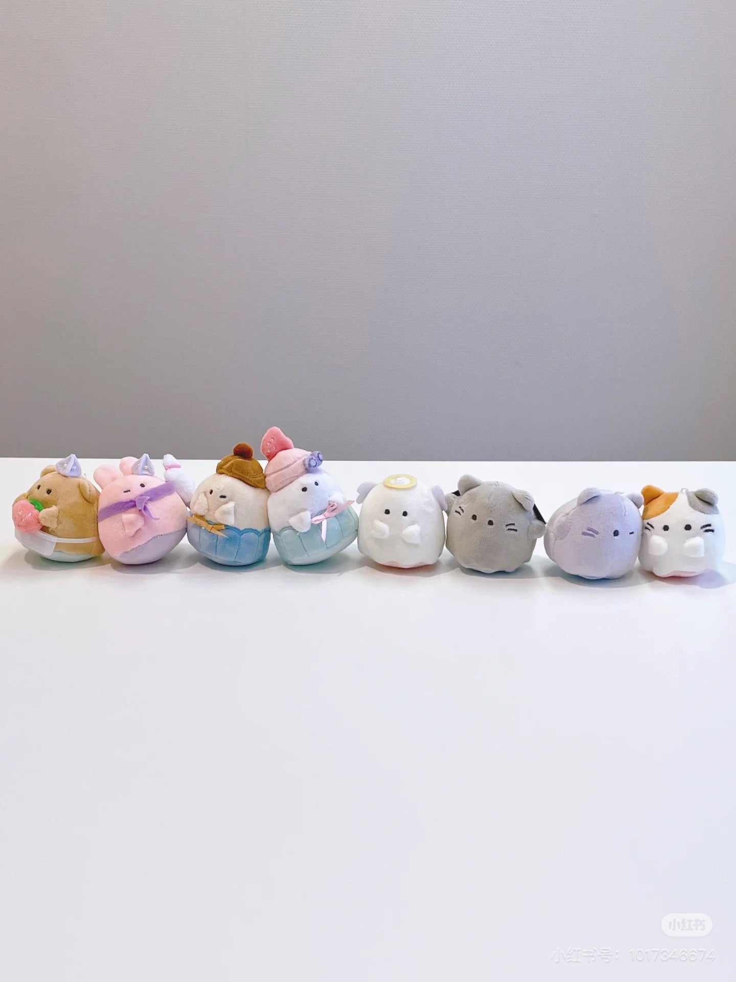 Nico Nui|幽幽家族磁吸毛绒玩偶挂件/包挂/1对|约H140×W130×D70