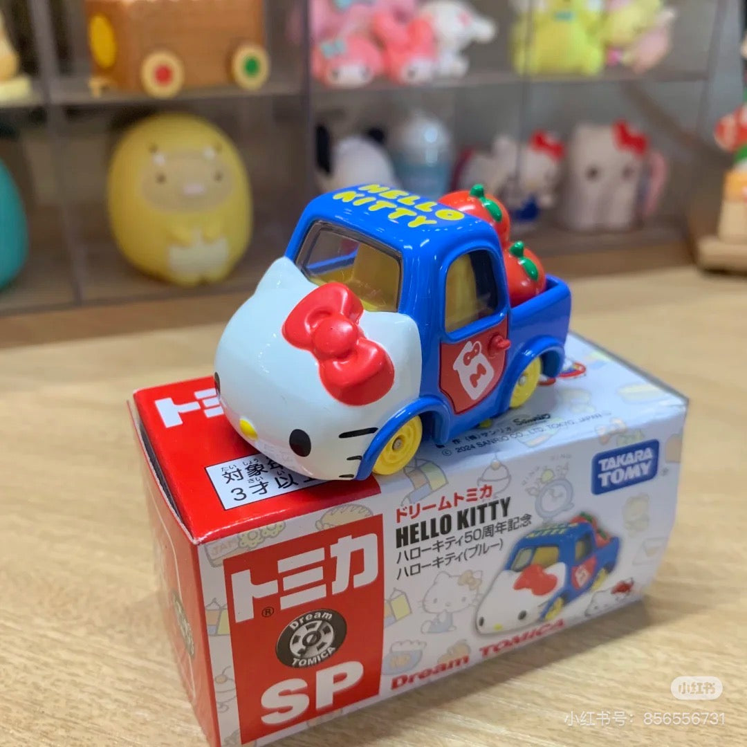 HelloKitty凯蒂猫|Dream Tomica SP Hello Kitty 50th Anniversary多美卡合金车/卡通汽车/玩具