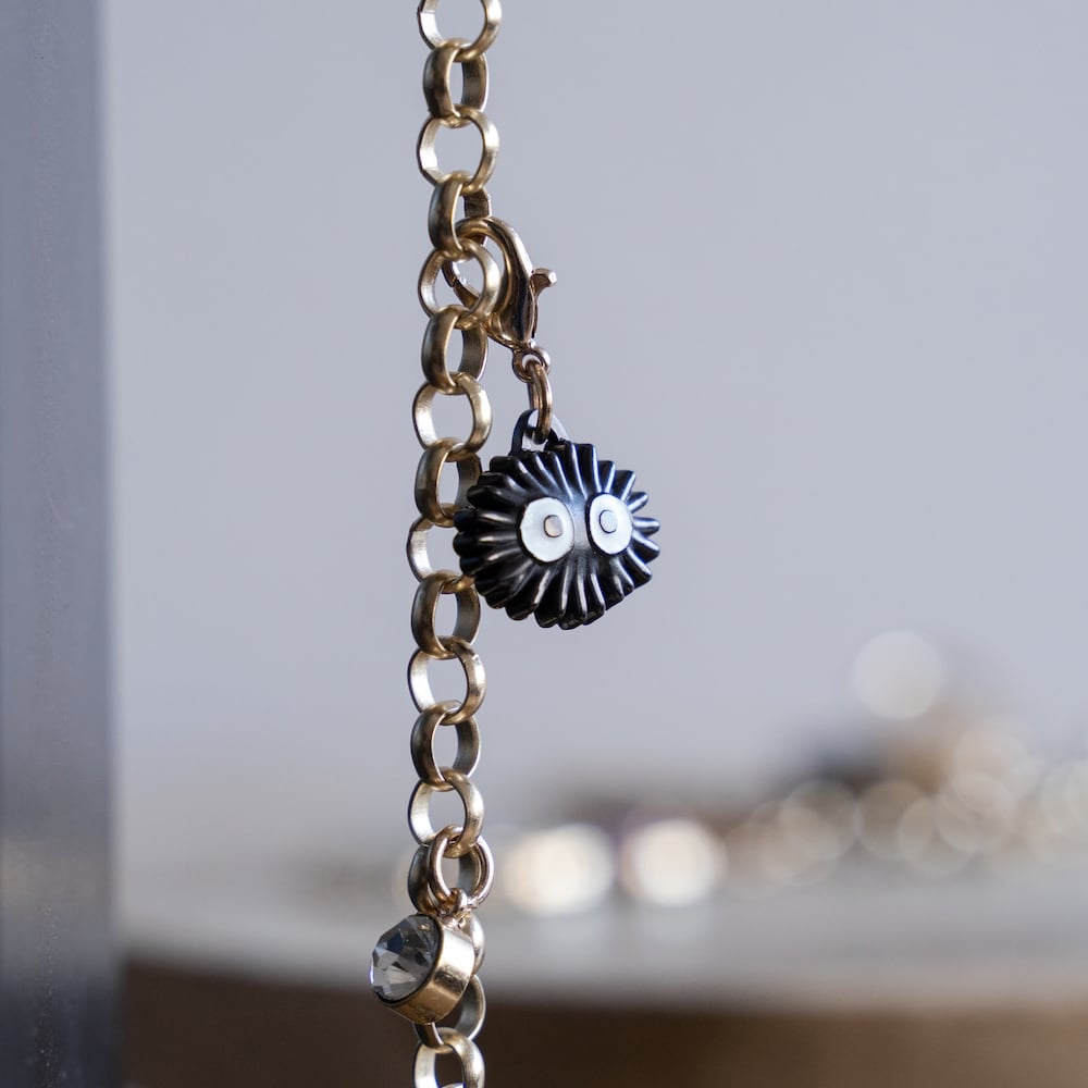 My neighbor totoro|宫崎骏限定龙猫煤球手链式串串钥匙扣/charms可以摘除或换位|約19×2.2×0.3 cm