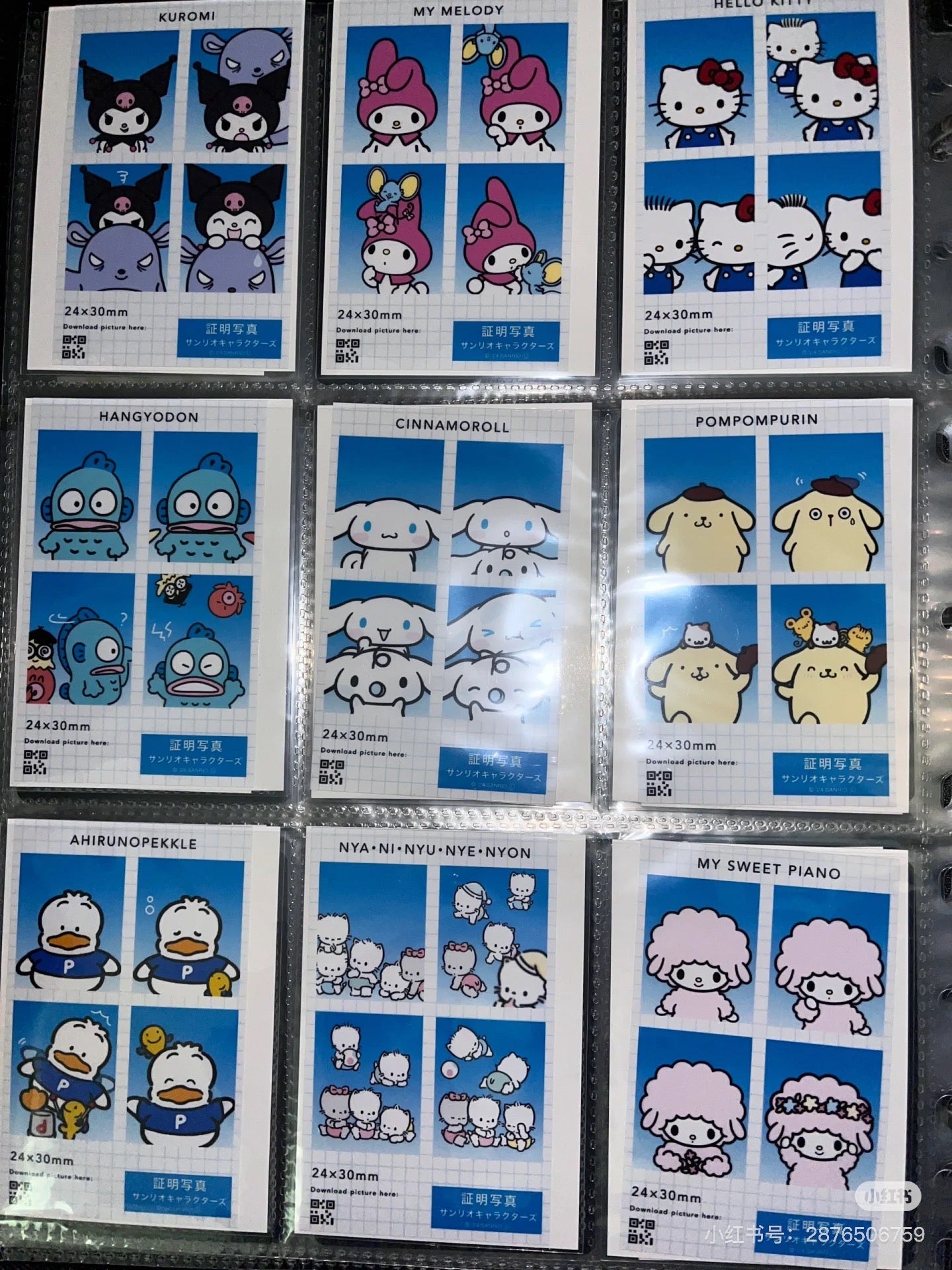 Sanrio|Secret ID Photo Style Smartroid mystery bag/blind box/All 24 types|1pcs