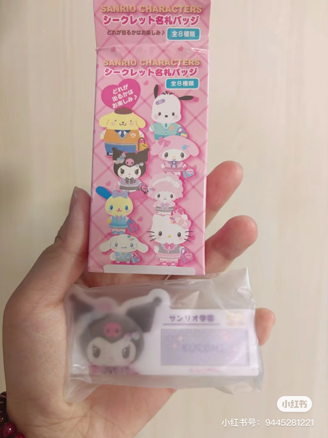 Sanrio三丽鸥|闪闪高校角色名牌盲盒/全8种|1枚入