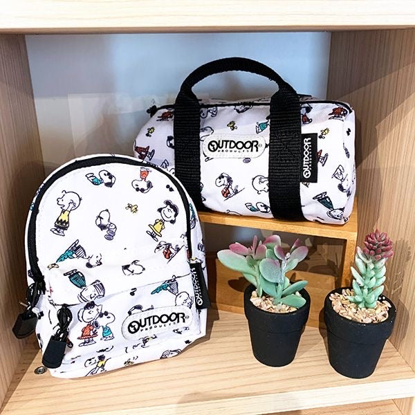 Snoopy|史努比限定漫画印花mini旅行包/笔袋/收纳包|約W175×H125×D90mm