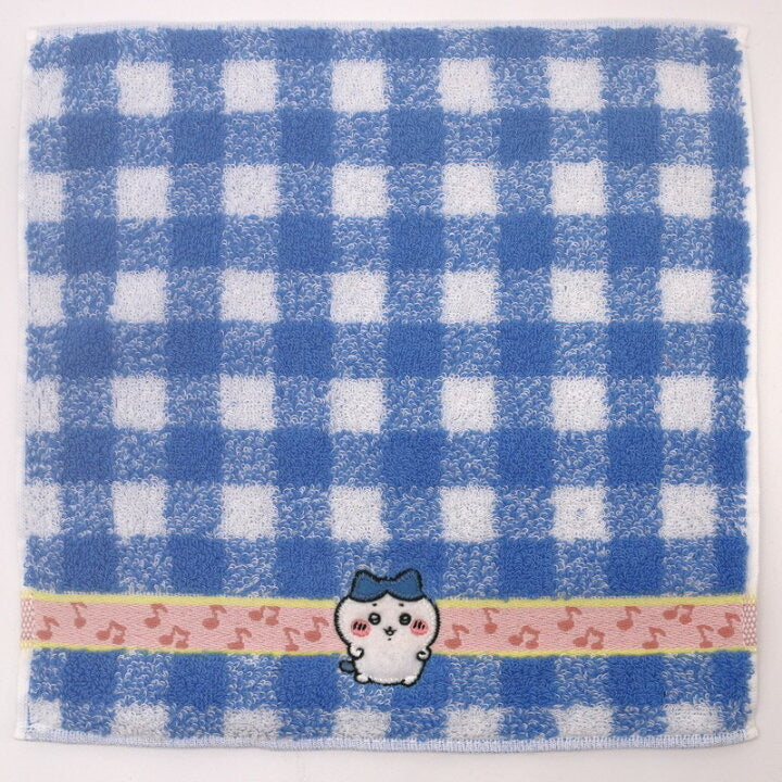 Chiikawa 吉伊卡哇|角色音符纯棉刺绣小方巾/小毛巾|約H250×W250mm