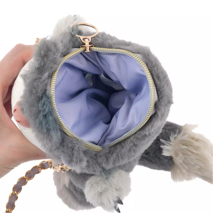 Disney迪士尼|Fluffy Plush Shoulder Bag Cinderella Pochette毛茸茸路西法猫/玛丽猫毛绒玩偶链条包/斜挎包|縦約21×横17.5×厚み7.5(cm