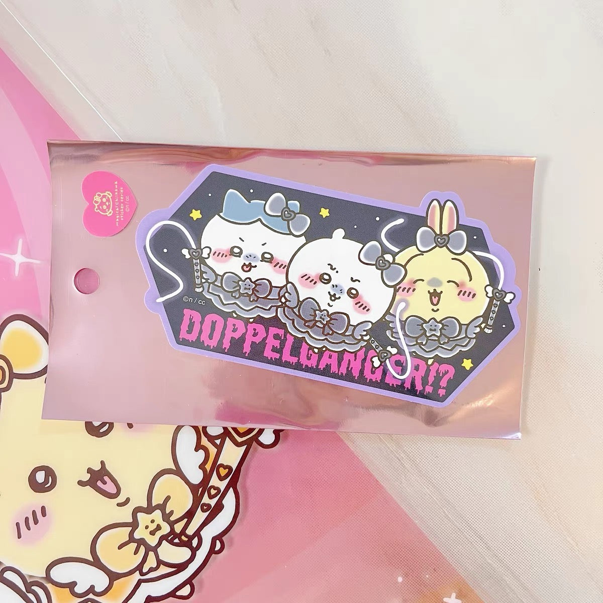 Chiikawa 吉伊卡哇|超魔法少女/小魔仙系列大张镭射偏光闪闪贴纸/手机贴/行李箱贴