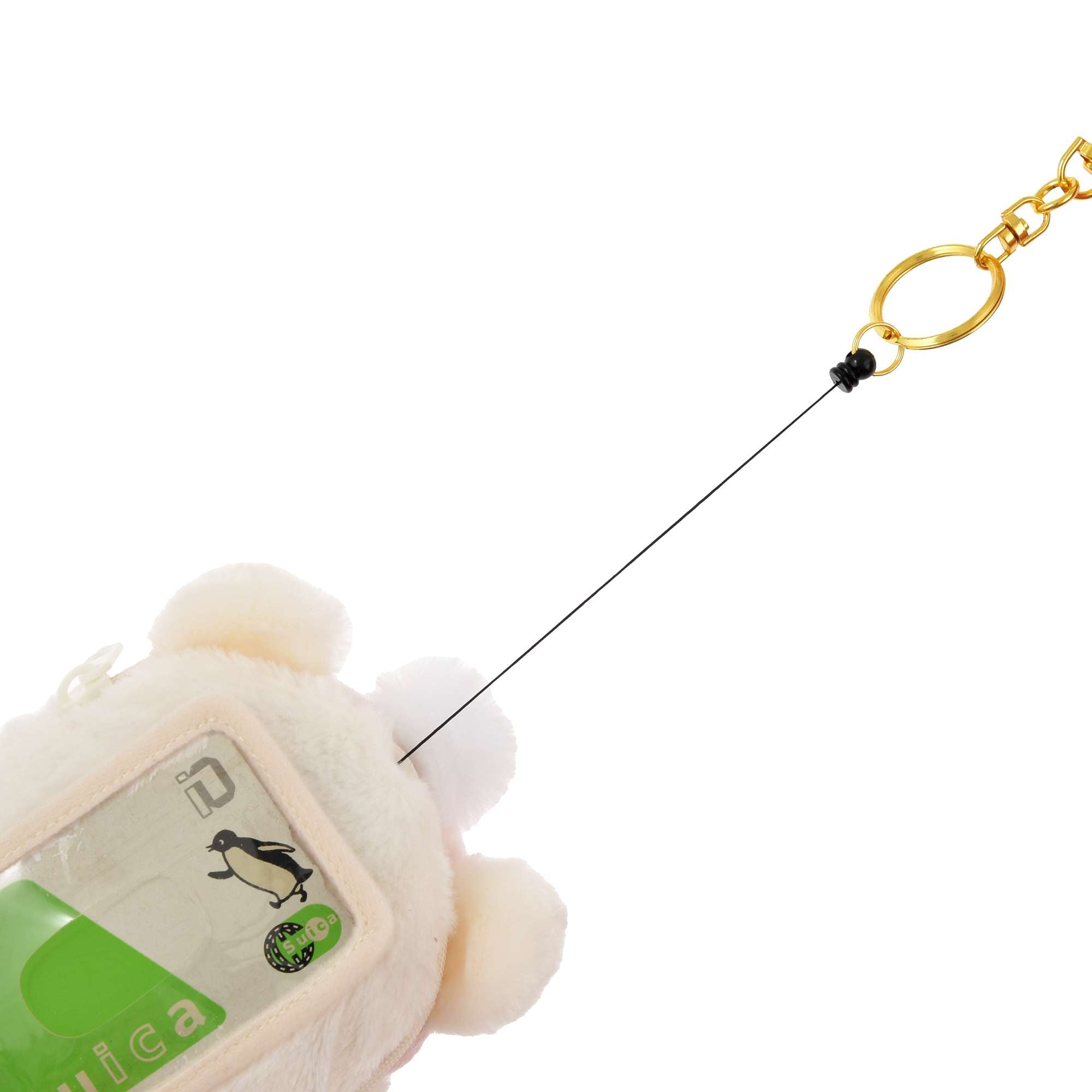 Disney迪士尼|Winnie the Pooh Pass Case Fruit Latte Color White Pooh东迪冬日限定水果拿铁色睡衣睡帽斗篷系列噗噗维尼脸型毛茸茸可伸缩卡包/收纳包/零钱包|约H14.5×W12×D9cm