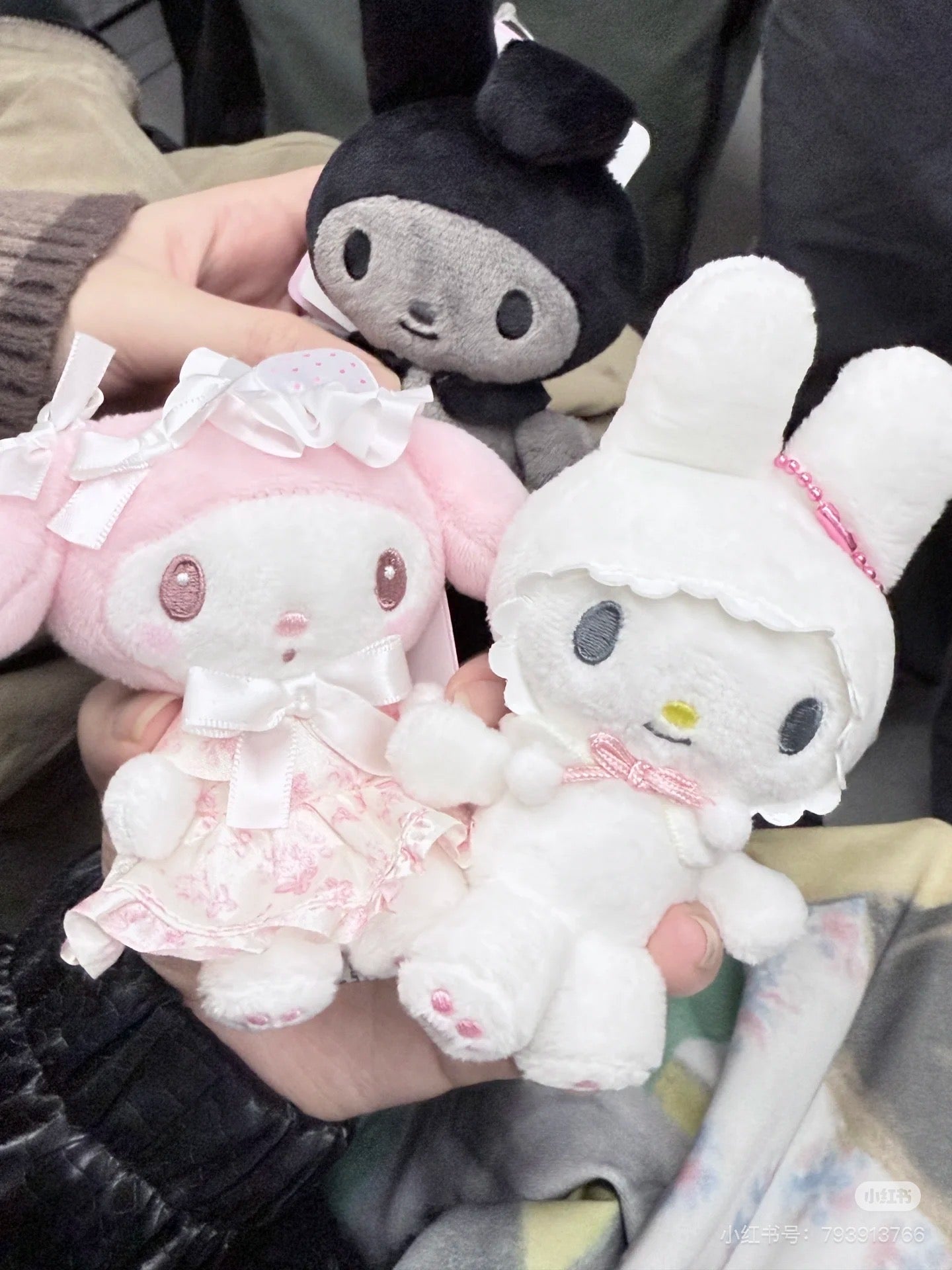 Sanrio|My Melody 50th Anniversary Mascot Holder /Plush Keychain|H11.5 x W11 x D6cm approx.✔️
