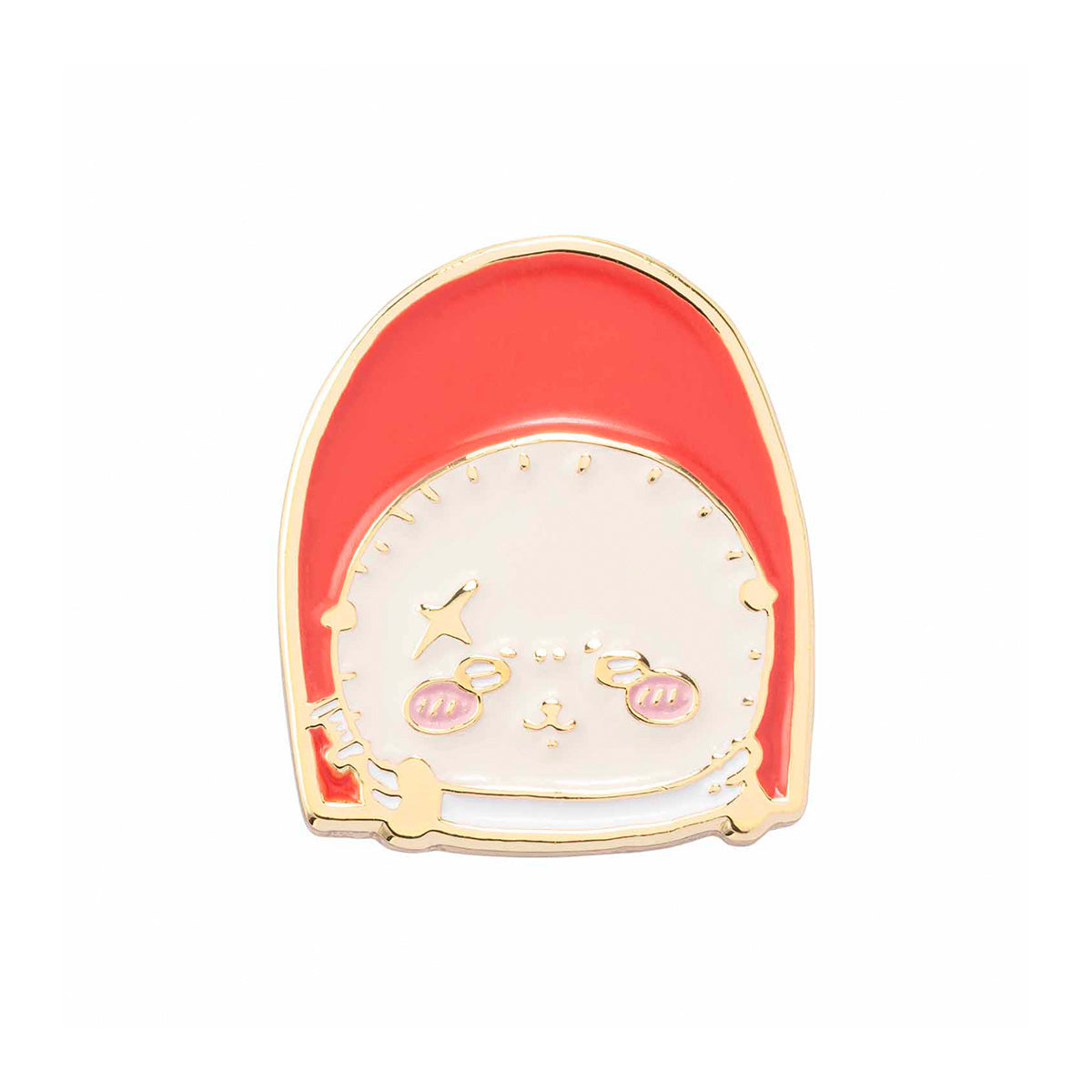 Chiikawa 吉伊卡哇|可爱金边金属徽章|约 H19 x W17 x D11mm