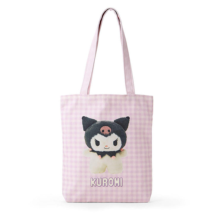 Sanrio| Tote Bag - Pitatto Friends Photo多巴胺格纹系列可爱角色帆布包|约29×5×32cm