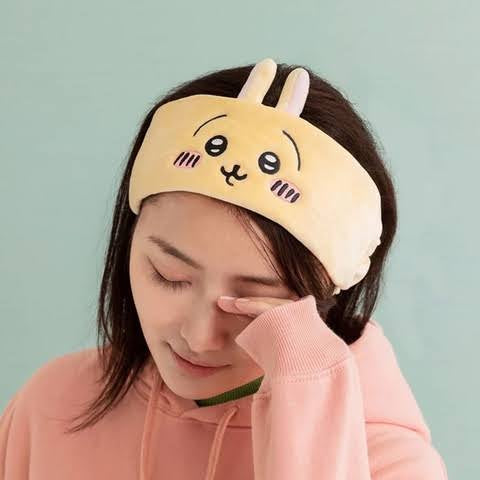 chiikawa|Become a hairband that can change可爱角色大脸毛绒发带|約80mm