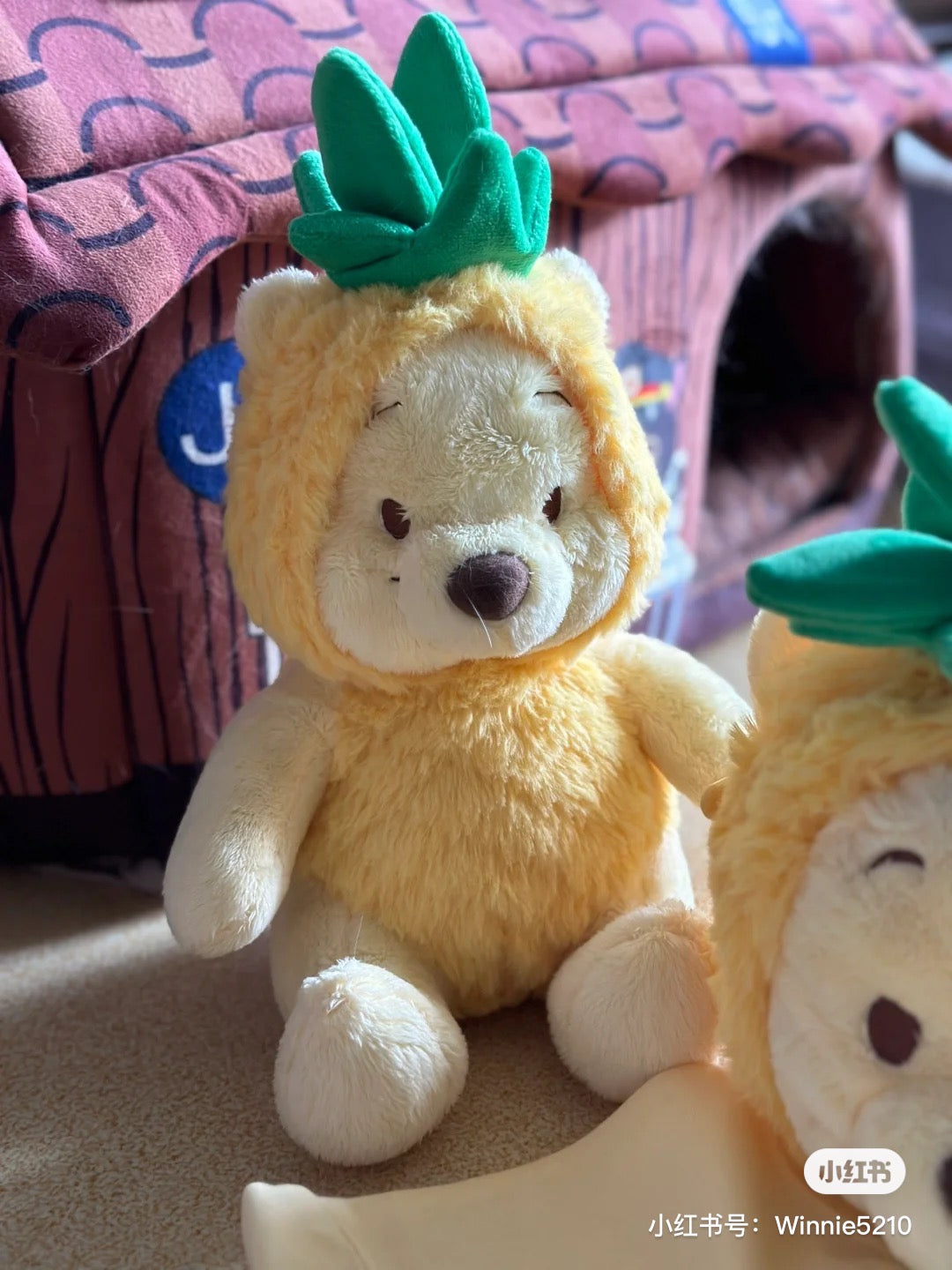 Disney SH|winnie the pooh超柔软mochi菠萝噗噗全系列