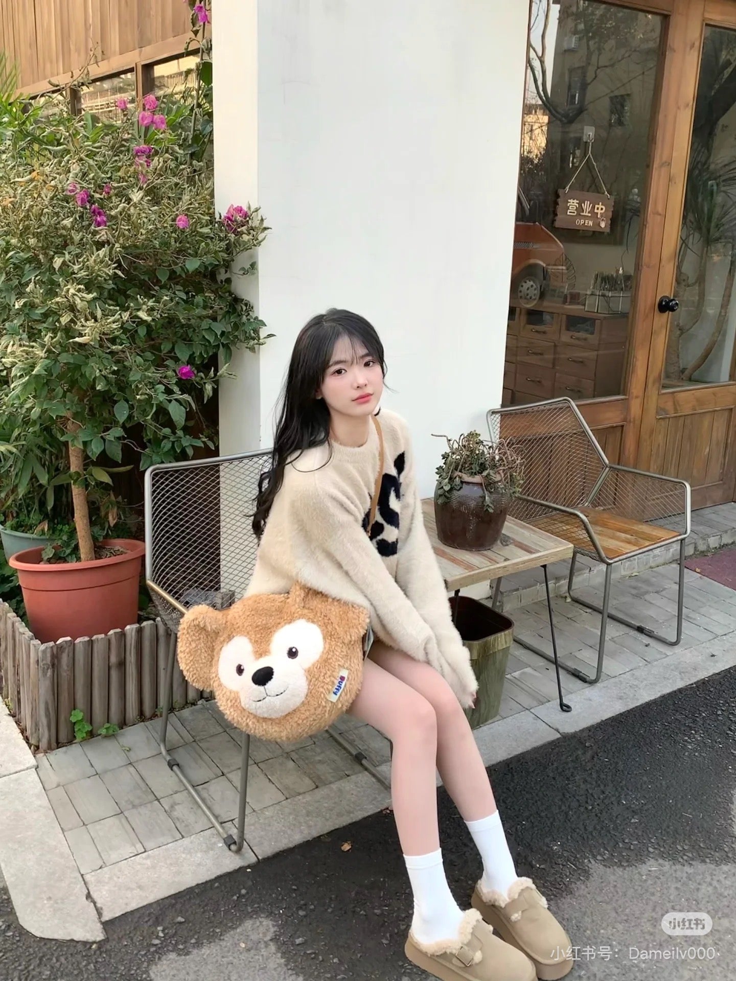 Disney SH|超萌毛绒大脸包/多种背法/可双肩背/斜挎/手拎