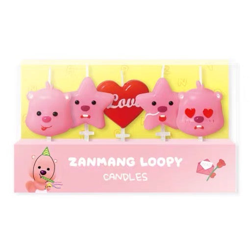 Loopy小海狸|大脸露比表情包生日蜡烛