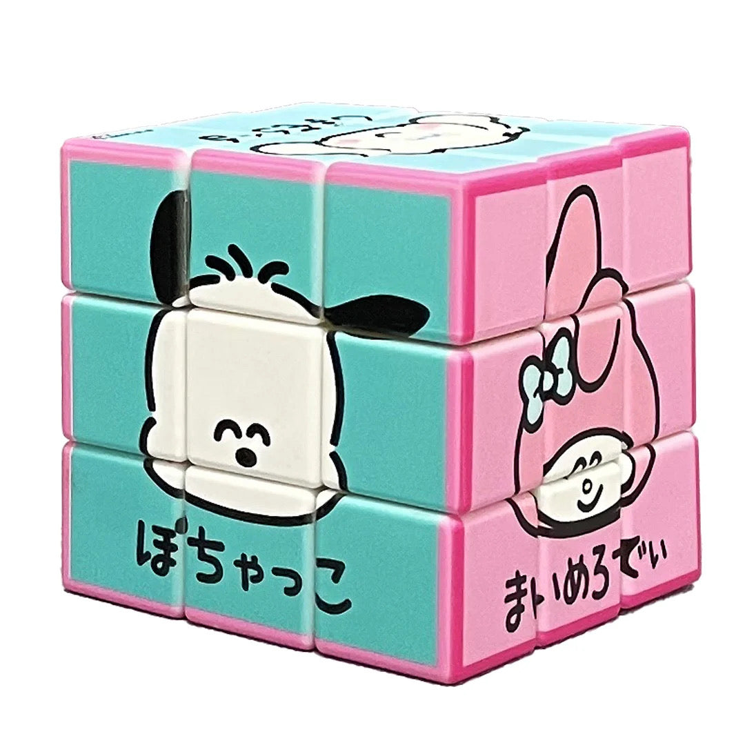 Sanrio三丽鸥|笑眯眯漫画脸角色魔方益智玩具|約H57×W57×D57mm