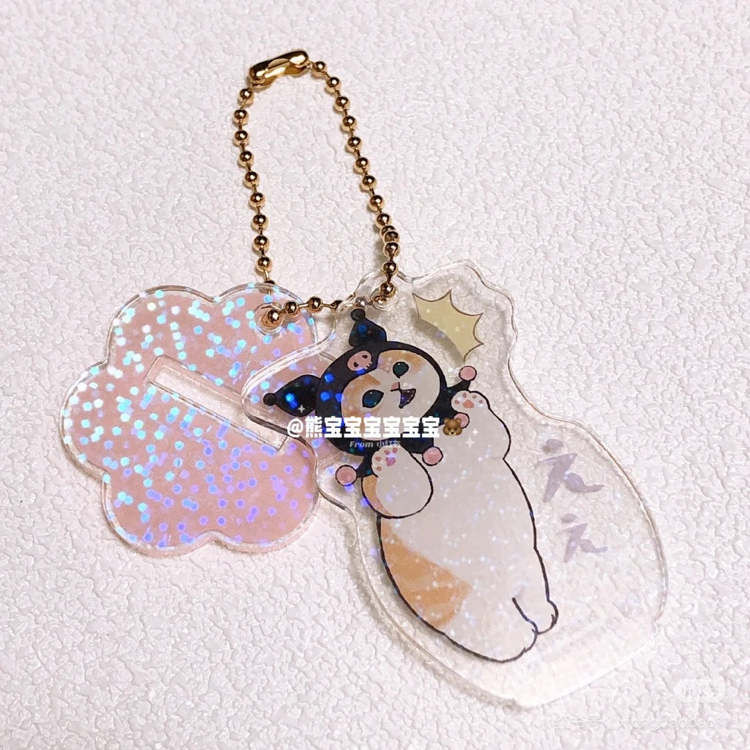Mofusand|Sanrio Characters Ackry Keychain Collection mystery bag/blind box/All 6 types|1pcs