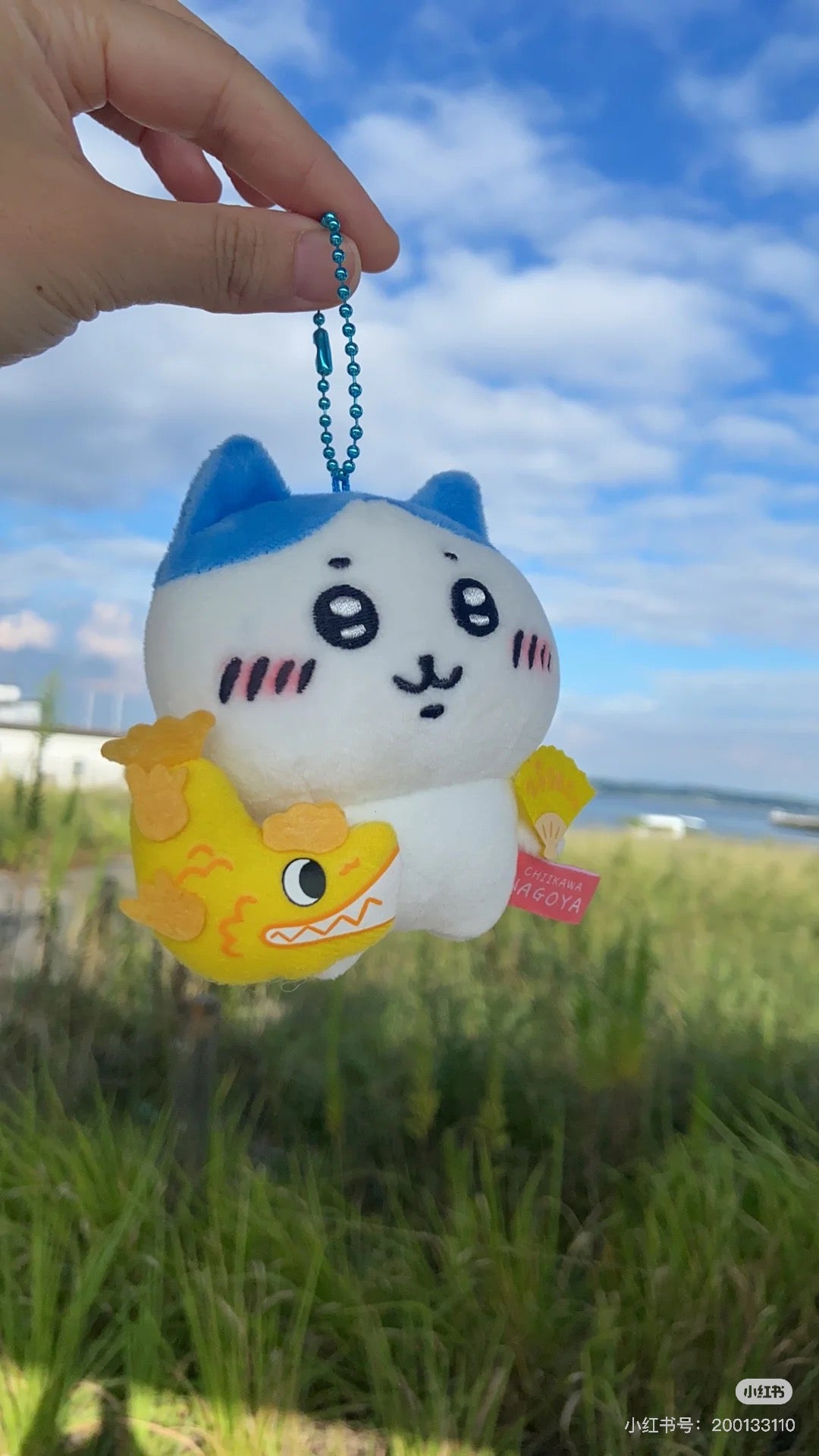 chiikawa吉伊卡哇|地域限定可爱角色毛绒玩偶/挂件|约W85 x H95 x D45mm