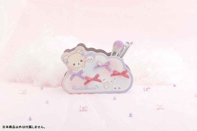 Rilakkuma轻松熊|Korilakkuma Osora no Kururin Wataame Multipurpose Pen Stand天空白云棉花糖系列多功能收纳盒/笔盒|约130 x 190 x 70mm